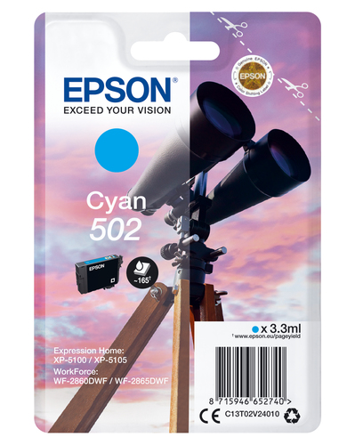 BINOCULARS SINGLEPACK CYAN 502 K 3.3 ML – Epson