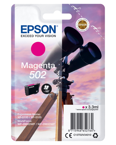 BINOCULARS SINGLEPACK MAGENTA 502 K 3.3 ML – Epson