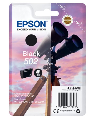 BINOCULARS SINGLEPACK BLACK 502 K 4.6 ML CARTRIDGE – Epson