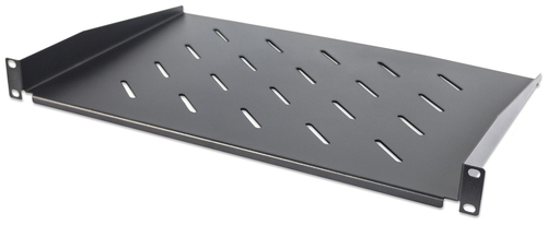 19IN CANTILEVER SHELF 1U 300MM- VENTED BLACK – INTELLINET