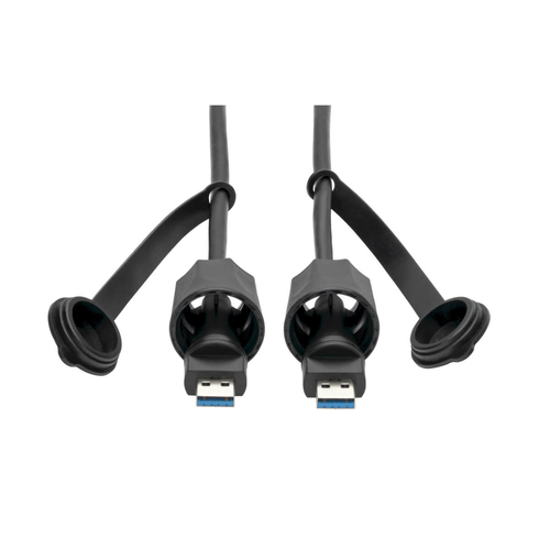 USB-A Male to USB-A Male Cable SuperSpeed 3.0/3.1 Industrial 10 ft. 3.05 m IP68Shielded TAA – Eaton