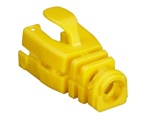 SNAP ON PATCH CABLE BOOT YELLOW 50 PACK – Black Box