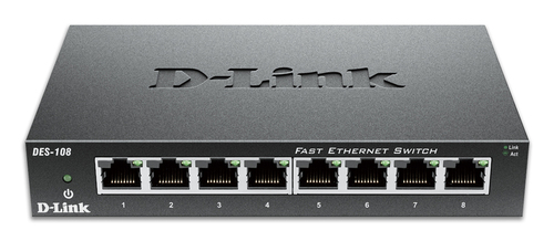 8-Port Fast Ethernet Unmanaged Desktop Switch – D-Link Systems