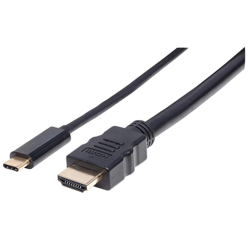USB-C TO HDMI CABLE 2M- MALE/MALE 4K/60HZ BLACK POLYBAG – INTELLINET