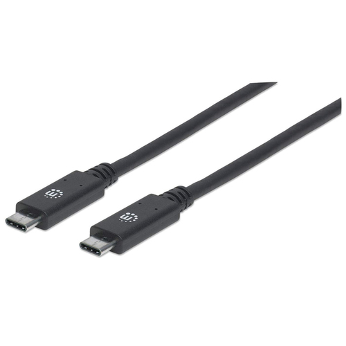 USB-C CABLE 1M MALE/MALE- 10GBPS BLACK POLYBAG – INTELLINET