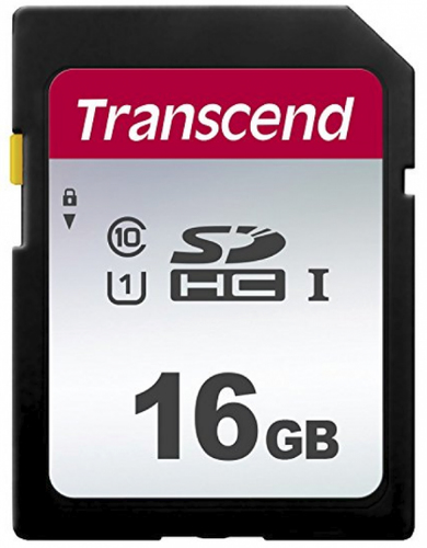 Transcend 300S - Flashgeheugenkaart - 16 GB - UHS-I U1 / Class10 - SDHC UHS-I – Transcend Information UK LTD