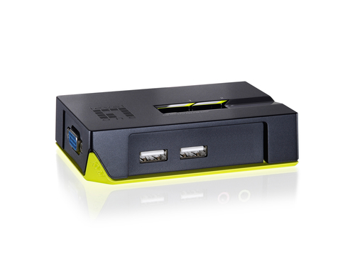 LevelOne 2-Port USB KVM Switch- Flexible switching for an uninterrupted multi-media experience across multi-platforms-Control and manage two computers using a single USB keyboard and mouse and monitor-Simultaneous and independent PC user-programmable swit – Digital Data Communications