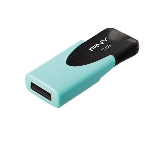 PNY ATTACHE 4 PASTEL 32GB USB2 AQUA READ 25MB/S WRITE 8MB/S – PNY