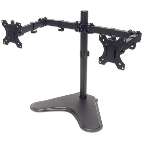 TV/MONITOR DESK MOUNT 2 SCREENS 27 CLAMP VESA TO 100X100MM – INTELLINET