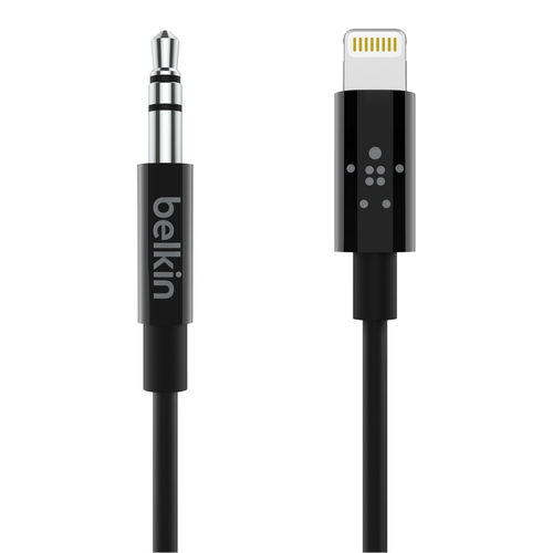 MIXIT LIGHTNING 3.5MM AUX CABLE 0.9 M BLACK – Belkin Components