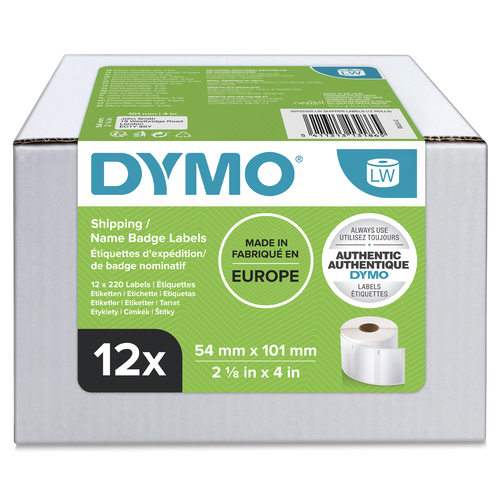 LW-LABELS 54X 101 SHIPPING WHITE 12X 220 PCS – NEWELL RUBBERMAID