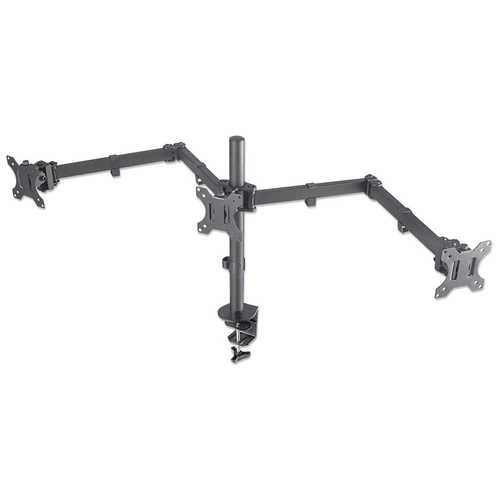 TV/MONITOR DESK MOUNT 3 SCREENS 27 CLAMP VESA TO 100X100MM – INTELLINET