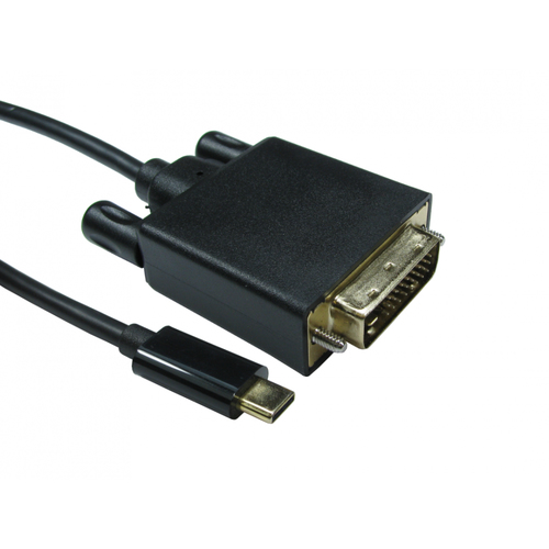 2M USB TYPEC M DVI M BLK CAB 4K30HZ – Cables Direct