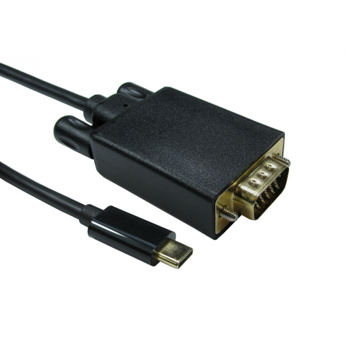 2M USB TYPEC M VGA M BLK 1080P 60HZ – Cables Direct
