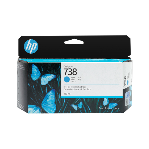738 130-ml Cyan DesignJet Ink Cartridge – HP Inc