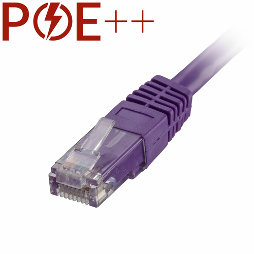 0.3m Cat6 RJ45 Violet U/UTP PVC 24AWG Flush Moulded Booted Patch Lead – Cablenet