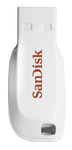 SanDisk Cruzer Blade - USB flash drive - 16 GB - USB 2.0 - white – SanDisk