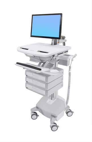 STYLEVIEW CART WITH LCD ARM LIFE POWERED 3 DRAWERS – Ergotron