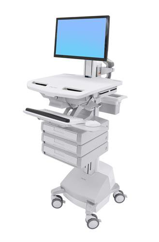 STYLEVIEW CART WITH LCD PIVOT SLA POWERED 3 DRAWERS – Ergotron
