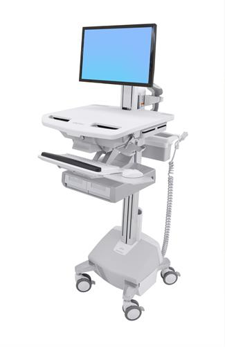 STYLEVIEW CART WITH LCD PIVOT LIFE POWERED DOUBLE DRA – Ergotron
