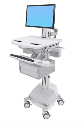 STYLEVIEW CART WITH LCD PIVOT SLA POWERED TALL DOUBLE – Ergotron
