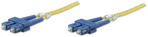 FIBER OPTIC PATCH CABLE SINGLE- MODE SC/SC 9/125 OS2 3M YELLOW – INTELLINET