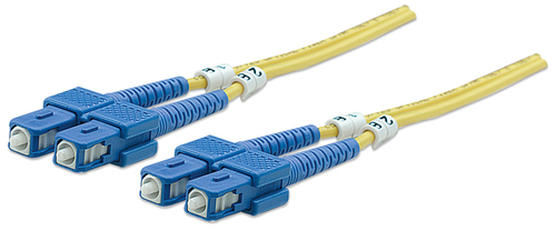 FIBER OPTIC PATCH CABLE SINGLE- MODE SC/SC 9/125 OS2 5M YELLOW – INTELLINET