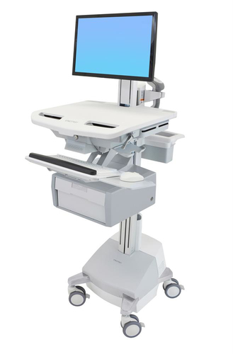 STYLEVIEW CART WITH LCD PIVOT SLA POWERED TALL DRAWER – Ergotron