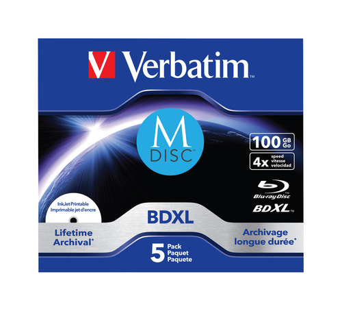 Verbatim M-DISC BD-R 4x 100GB Inkjet – Verbatim