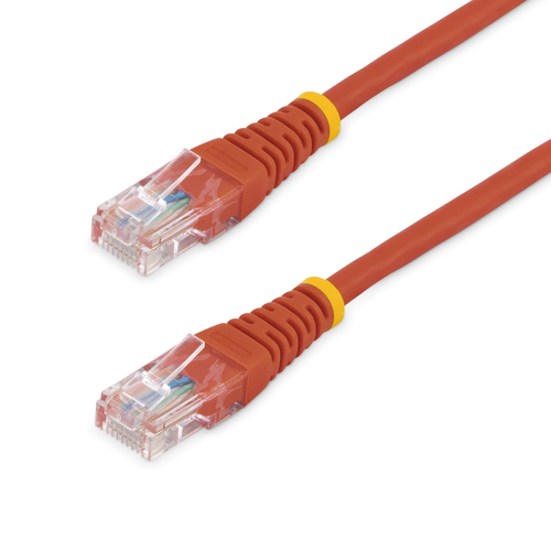 6 ft Cat5e Red Molded RJ45 UTP Cat 5e Patch Cable - 6ft Patch Cord – StarTech.com