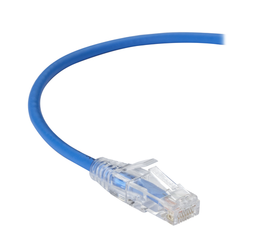 Slim-Net Cat6 Patch Cable Blue 1FT – Black Box