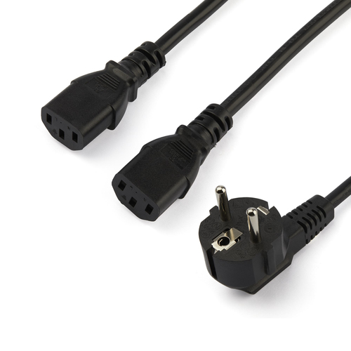 StarTech.com Schuko CEE7 to 2 C13 – StarTech.com