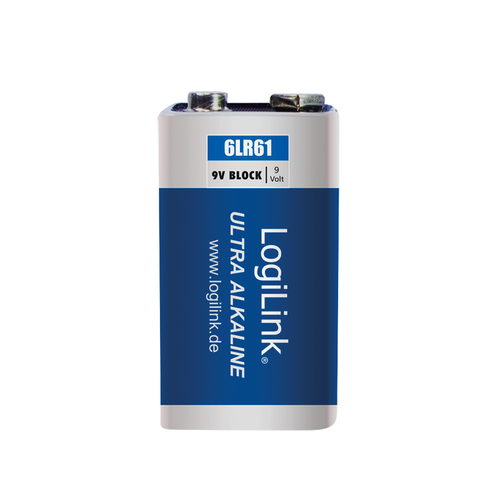 Battery, Ultra Power Alkaline 9V , 1pcs. Blister – LogiLink
