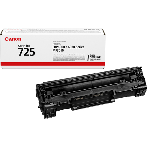 Black 725 Toner Cartridge (1600 Pages) – Canon