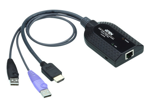 USB HDMI Virtual Media KVM Adapter Cable with Smart Card Reader and Audio De-Embedder support – ATEN