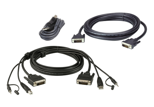 DVI Dual Display KVM cable set, 3M – ATEN