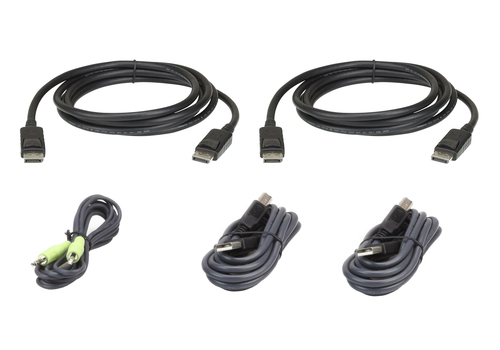 DisplayPort Dual Display KVM cable set, 2M – ATEN