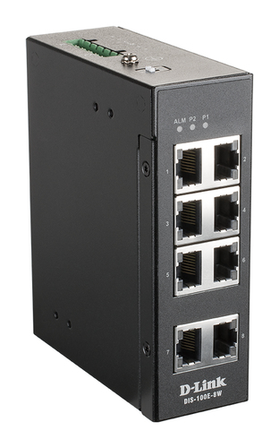8 Port Unmanaged Switch with 8 x 10/100 BaseT(X) ports – D-Link Systems