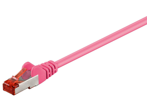 F/UTP CAT6 0.25M PINK PVC – MicroConnect