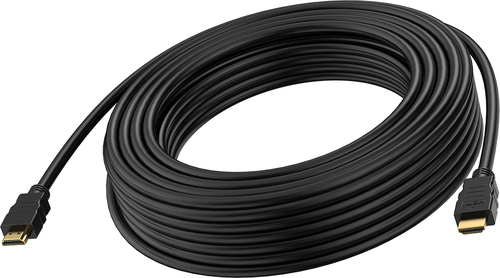VISION Professional installation-grade HDMI cable - LIFETIME WARRANTY - 8K @ 30 Hz - HDMI version 2.1 - 48 Gbps - double shielded - gold plated connectors - HDMI (M) to HDMI (M) - outer diameter 8 mm - 26 AWG - 10 m - black – Vision