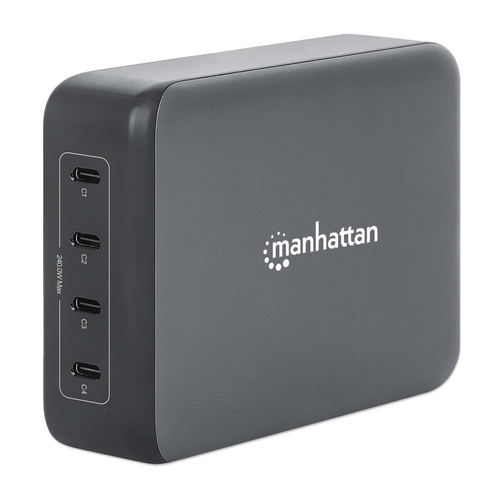 4 PORT MAINS 240W USB-C CHARGER-FOR ALL LAPTOPS EACH POR – INTELLINET
