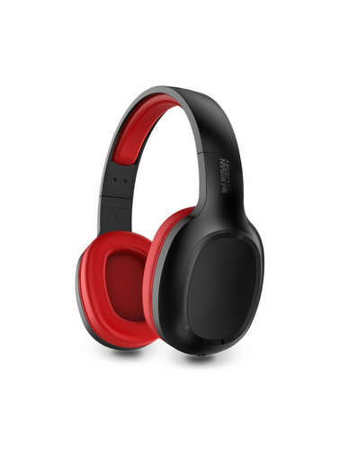 MOVEE: OVER-THE-EAR BLUETOOTH 5.1 RECHARGEABLE HEADSET - BLACK/RED – Urban Factory