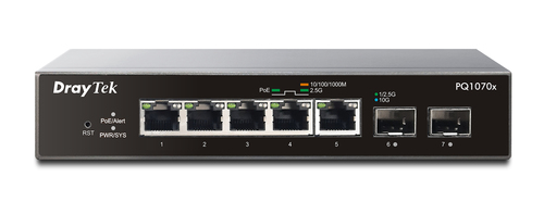 DRAYTEK SWITCH 5 PORT 2.5GB VSPQ1070X-K – DrayTek