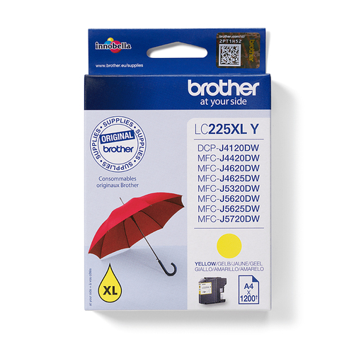 LC-225XLY YELLOW INK CARTRIDGE 1200 PAGES ISO STANDARDS 24711 – Brother
