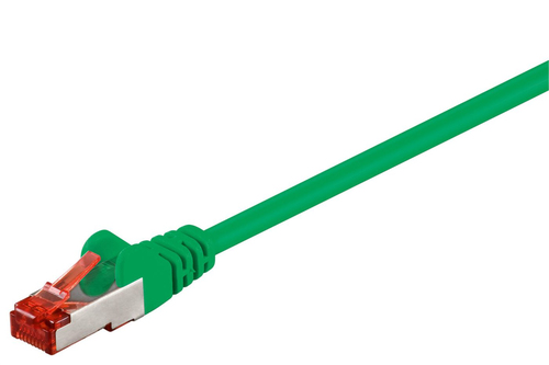S/FTP CAT6 0.15M GREEN LSZH – MicroConnect