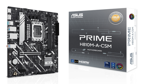 Asus PRIME H810M-A-CSM - Corporate Stable Model, Intel H810, 1851, Micro ATX, 2 DDR5, HDMI, DP, GB LAN, 2x M.2 – ASUSTeK COMPUTER