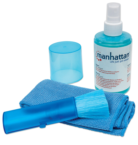 LCD CLEANING KIT ALCOHOL FREE- SOLUTION/BRUSH/MICROFIBER CLOTH – INTELLINET