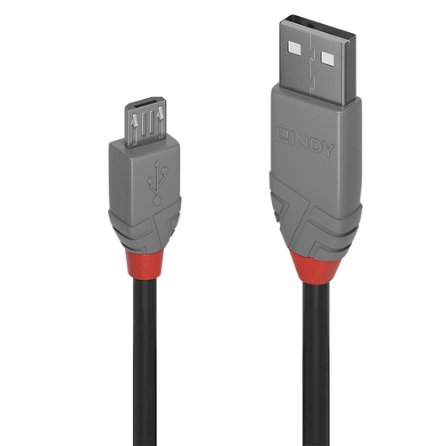 1M USB2.0 TYPE A TO MICRO-B CBL ANTHRA LE – Lindy