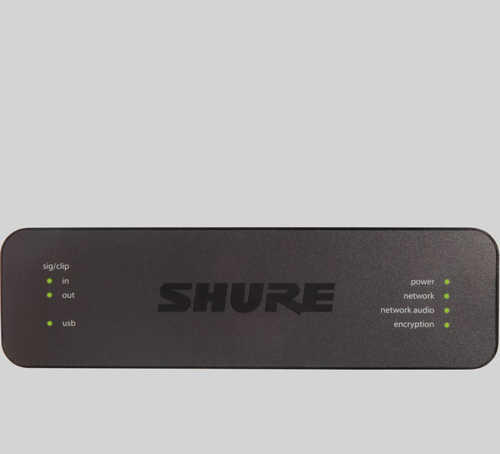 USB Audio Network Interface with Matrix Mixing – shure