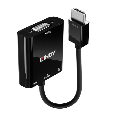 HDMI TO VGA + AUDIO CONVERTER – Lindy